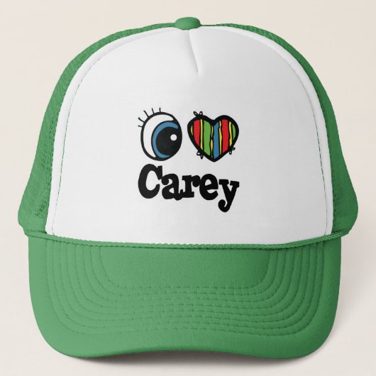 Ik hou van Carey Trucker Pet (Voorkant)