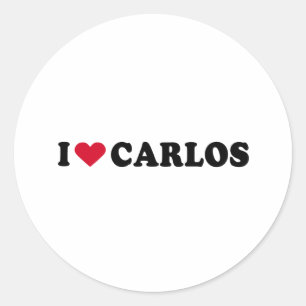 IK HOU VAN CARLOS RONDE STICKER