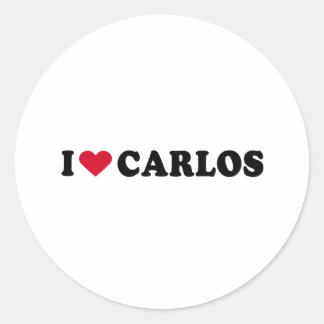 IK HOU VAN CARLOS RONDE STICKER