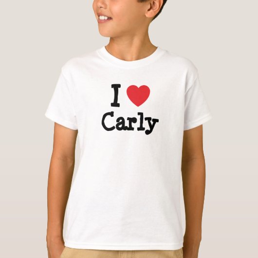 Ik hou van Carly hart T-Shirt (Voorkant)