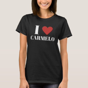 Ik hou van CARMELO hart familie T-shirt