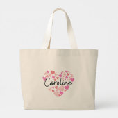 Ik hou van Caroline Grote Tote Bag (Achterkant)