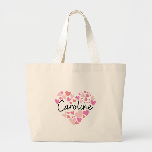 Ik hou van Caroline Grote Tote Bag (Voorkant)