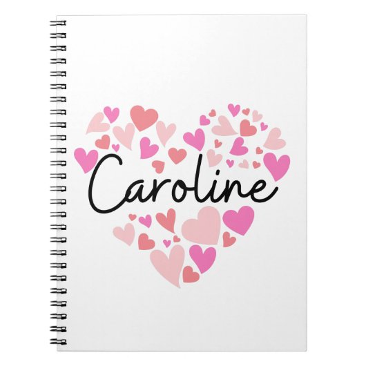 Ik hou van Caroline Notitieboek (Voorkant)