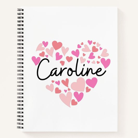 Ik hou van Caroline Notitieboek (Voorkant)