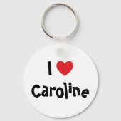 Ik hou van Caroline Sleutelhanger (Voorkant)
