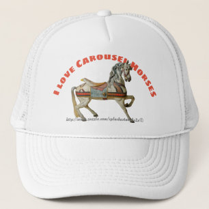 "Ik hou van Carousel Horses" Trucker Pet