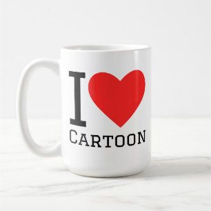 Ik hou van cartoons koffiemok
