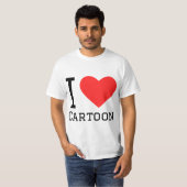 Ik hou van cartoons t-shirt (Voorkant volledig)