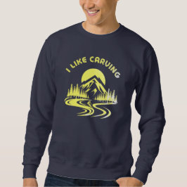 Ik hou van Carving Quote skiën wintersport T-Shirt