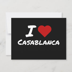 Ik hou van Casablanca stad Marokko Briefkaart