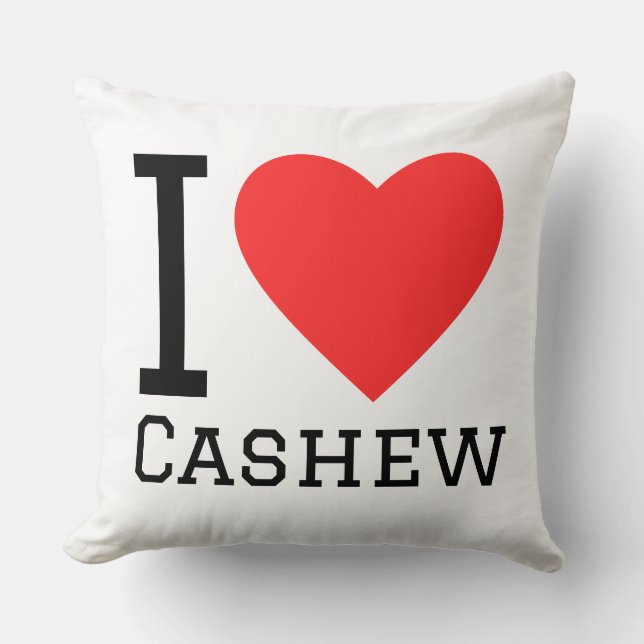 Ik hou van cashewnoten kussen (Voorkant)