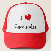 Ik hou van Cassandra Trucker Pet (Voorkant)