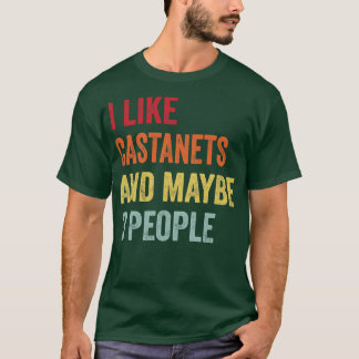 Ik hou van Castanets misschien 3 mensen T-shirt