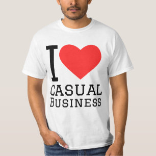 Ik hou van casual zakelijk t-shirt