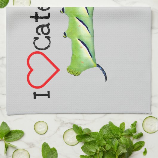 Ik hou van Caterpilars Laurel Sphinx Kitchen Towel Theedoek (Gevouwen)