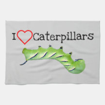 Ik hou van Caterpilars Laurel Sphinx Kitchen Towel