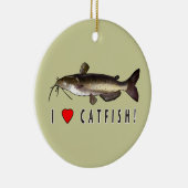 Ik hou van Catfish! Keramisch Ornament (Rechts)