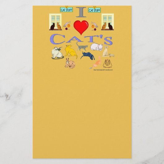 Ik hou van Cat's Briefpapier (Voorkant)