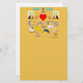 Ik hou van Cat's Briefpapier (Voorkant / Achterkant)