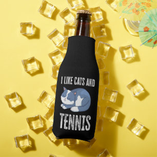 Ik hou van Cats en Tennis Gift Flesjeskoeler