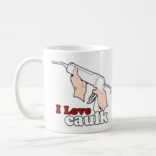 Ik hou van caulk koffiemok (Links)