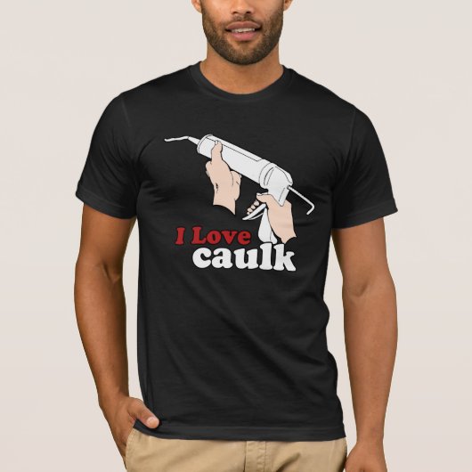Ik hou van caulk t-shirt (Voorkant)
