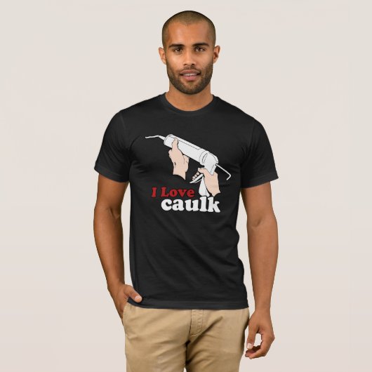 Ik hou van caulk t-shirt (Voorkant volledig)