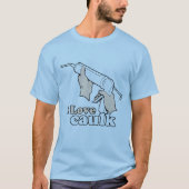 Ik hou van caulk t-shirt (Voorkant)