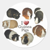 Ik hou van cavia Stickers (Voorkant)