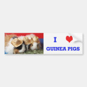 Ik hou van cavia's Bumpersticker (Voorkant)