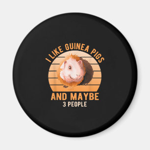 Ik hou van cavia's Wheek Cavy Lover cavia Pig Mom Magneet