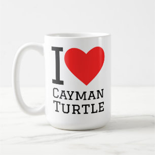 Ik hou van cayman schildpad koffiemok