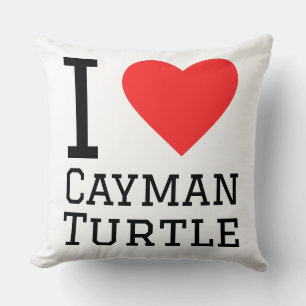 Ik hou van cayman schildpad kussen