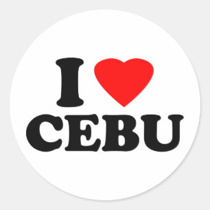 Ik hou van Cebu Ronde Sticker