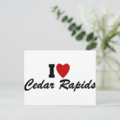 Ik hou van cedar Rapids Briefkaart (Staand voorkant)