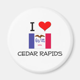 Ik hou van CEDAR RAPIDS Iowa Magneet