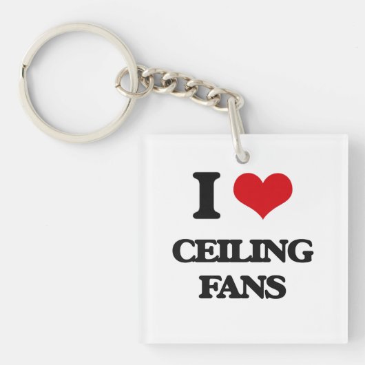 Ik hou van Ceiling Fans Sleutelhanger (Voorkant)