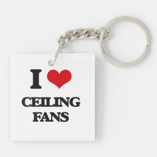 Ik hou van Ceiling Fans Sleutelhanger