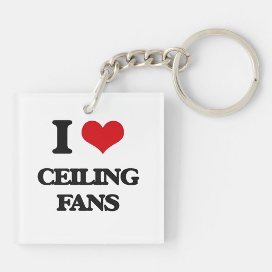 Ik hou van Ceiling Fans Sleutelhanger (Achterkant)
