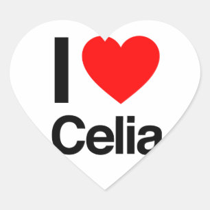 ik hou van celia hart sticker