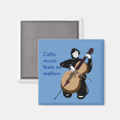 ik hou van cello muziek magneet (Voorkant / Achterkant)