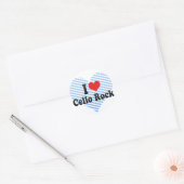 Ik hou van cello rock ronde sticker (Envelop)