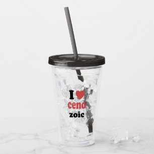 Ik hou van Cenozoic grappig citaat voor wetenschap Acryl Drinkbeker