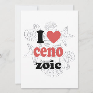 Ik hou van Cenozoic grappig citaat voor wetenschap Advieskaart