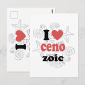 Ik hou van Cenozoic grappig citaat voor wetenschap Briefkaart (Voorkant / Achterkant)