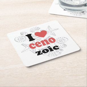 Ik hou van Cenozoic grappig citaat voor wetenschap Kartonnen Onderzetters