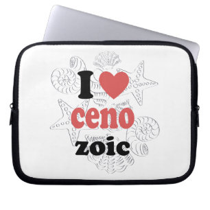 Ik hou van Cenozoic grappig citaat voor wetenschap Laptop Sleeve