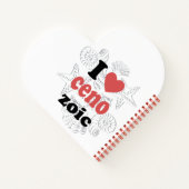 Ik hou van Cenozoic grappig citaat voor wetenschap Notitieboek (Achterkant)