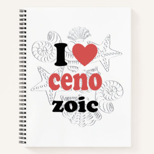 Ik hou van Cenozoic grappig citaat voor wetenschap Notitieboek